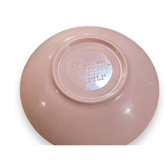 Marcrest Melmac Pink Coral Bread Side Plates, Sm & Med Bowls Lot MCM Mar-crest - Picture 7 of 8